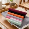 The thickened anti-slip PVC bathroom floor mat roll with colored grid can be cut details Picture